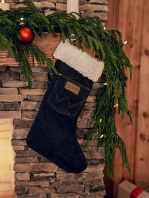 Sherpa Denim Christmas Stocking:Prewashed:ONE SIZE