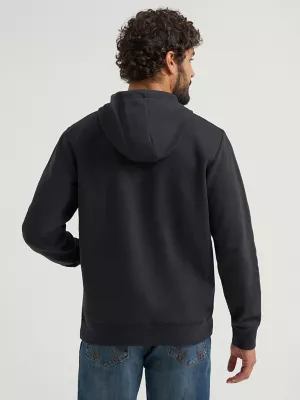 Men's Wrangler Southwestern Logo Graphic Hoodie in Jet Black