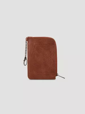Cow Print Wallet:Brown:One Size