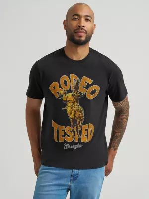 Men's Rodeo Tested T-Shirt in Washed Black