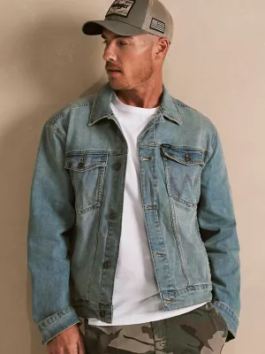 Men's Wrangler® Classic Denim Trucker Jacket in Vintage Indigo