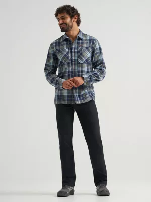 Wrangler ATG™ Men's Adventure 365 Shirt in Finch Blue Nights