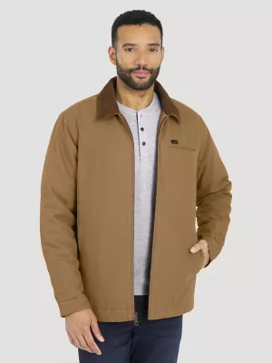 Men's Canvas Work Jacket in Brown