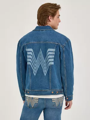 Wrangler x Whataburger Laser Denim Jacket in Rodeo Dust Fade