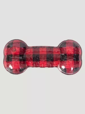 Printed Dog Bone Toy:Red:One Size