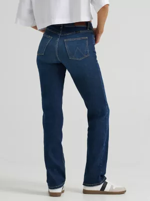 Women's Wrangler® High Rise True Straight Leg Jean in Ivy