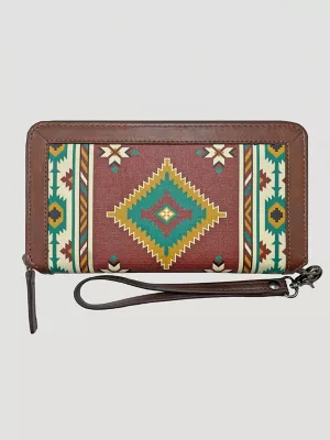 Southwest Print Wristlet:Tan:One Size
