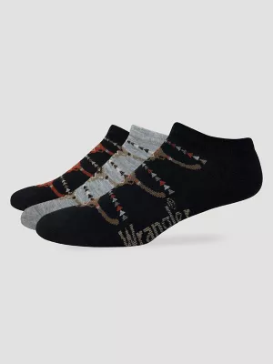 Men's Lowcut Steerhead Sock 3-Pack:Multi Vintage:One Size