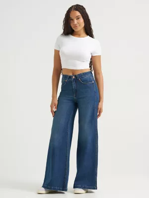 Women's Rainbow Pocket Wide Leg Jean in Icon