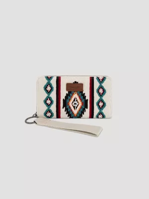Southwest Stripe Wristlet:Beige:One Size
