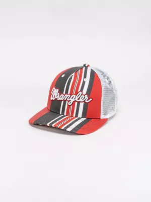 Stripe Logo Trucker Hat:Ceramic Stripe:One Size