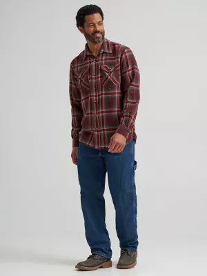 Men's Heritage Flannel Shirt in Bitter Chocolate Heather
