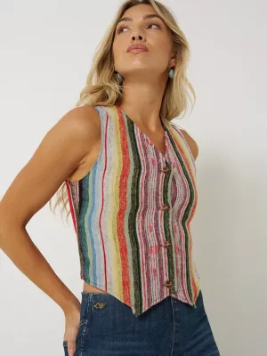 Wrangler x Lainey Wilson Rodeo Ben Jacquard Vest in Jacquard