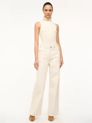 Wrangler + STAUD The Loose Jean in Cream
