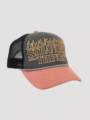 Stranger Things Fire Trucker Hat:Black:One Size