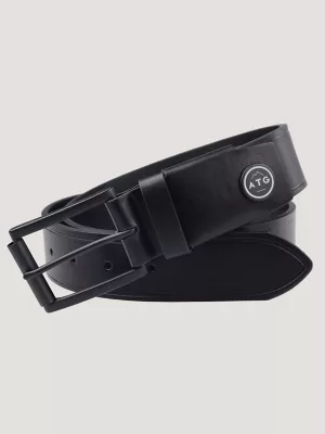 Wrangler ATG™ Leather Stretch Belt in Matte Black