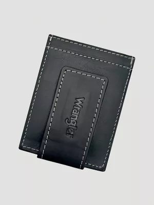 Boot Stitch Magnetic Money Clip:Black/Tan:One Size