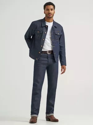 Wrangler® Cowboy Cut® Selvedge Unlined Denim Jacket in Raw Indigo (Rigid)