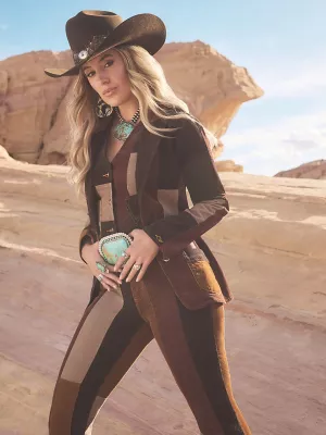 Wrangler x Lainey Wilson Patchwork Blazer in Corduroy