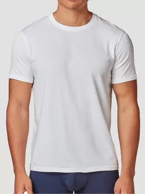 Men's Comfort Stretch Crew T-Shirt (3-Pack) in Bright White
