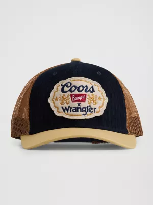 Wrangler x Coors Heritage Emblem Cap:Navy Brown:One Size