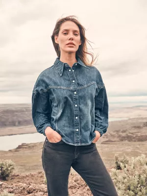 Women's Pintuck Shirt in Homestead Haze