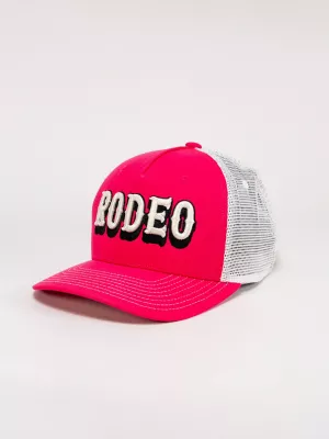 Womens Rodeo Trucker Hat:Pink:One Size