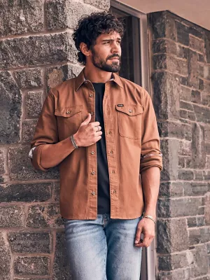 Men's Wrangler® Epic Soft™ Stretch Twill Shirt in Dachshund