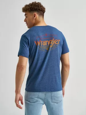 Men's Horse Logo Graphic T-Shirt in Dark Denim