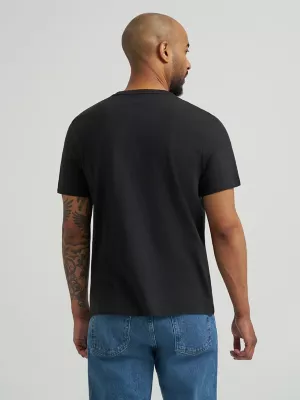 Men's Stockyard Station Graphic T-Shirt in Washed Black