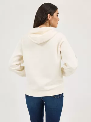 Women's Wrangler Bold Logo Hoodie in White