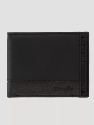 Mens Removable Passcase Wallet:Black:OneSize