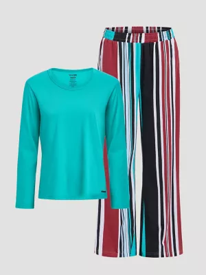 Women's Brushpopper Pajama Set in Primary Red