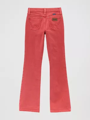 Girl's Wrangler Retro Vibrant Bootcut Jean in Chili