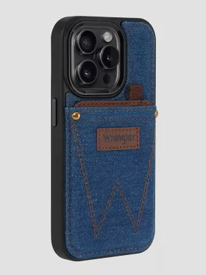 Smartphone Denim Card Holder Case:Denim:One Size: