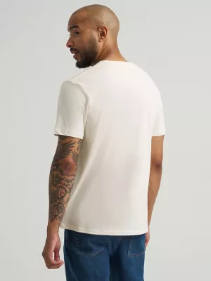 Men's Long Live Cowboys T-Shirt in Antique White