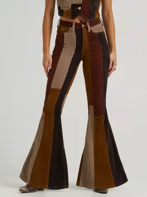 Wrangler x Lainey Wilson Patchwork Bell Bottoms in Corduroy