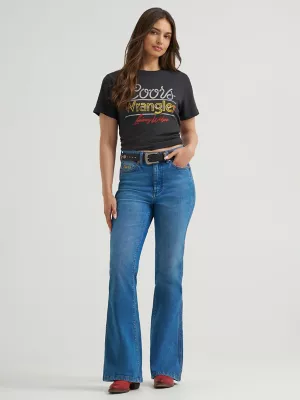 Wrangler x Coors Lainey Wilson Tee in Washed Black