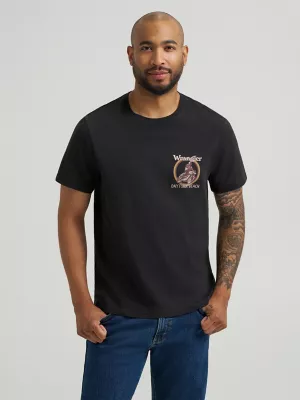 Men's Daytona Beach T-Shirt in Washed Black