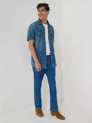 Men's Bootcut Jean in Light Cowboy Wash