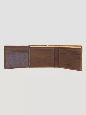 Mens Leather Traveler Wallet:Cognac:OS