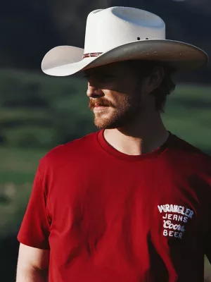 Wrangler x Coors Logo T-Shirt in Banquet Red