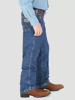 Boy's Wrangler® George Strait Cowboy Cut® Original Fit Jean (8-20) in Heavy Stone Denim