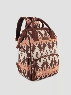 Southwestern Print Backpack:Turquoise:One Size