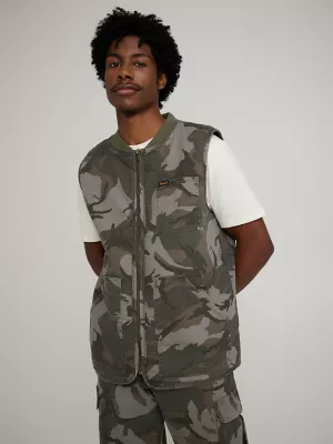 Wrangler x Stranger Things Mike/Lucas Vest in Battlefield Camo
