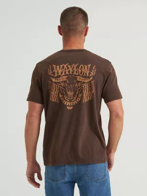 Waylon Jennings Graphic T-Shirt in Ganache