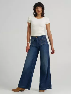 Women's Patch Pocket Trouser Jean in Homestead Haze