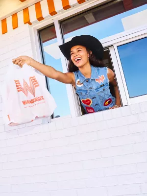 Wrangler x Whataburger Women's Cut-Off Vest in Sun Washed