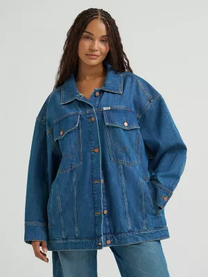 Women's Oversized Mega Trucker Jacket in Ace