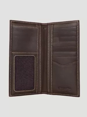Leather Boot Stitch Rodeo Wallet:Brown:One Size